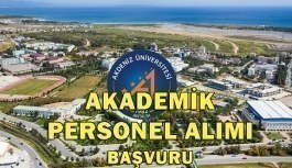 Akdeniz Üniversitesi 8 Akademik Personel Alım İlanı - 10 Mayıs 2018