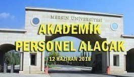 Mersin Üniversitesi 38 Öğretim Üyesi İlanı - 12 Haziran 2018