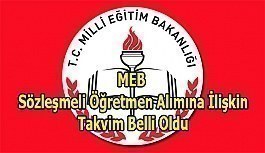 Sözleşmeli öğretmen alımına ilişkin takvim belli oldu