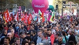 Fransa'da Sendikalardan Macron ve hükümete yönelik dev protesto