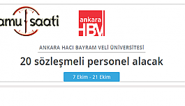 Ankara Hacı Bayram Veli Üniversitesi  Rektörlüğü Personel Alımı Yapacak