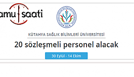 Kütahya Sağlık Bilimleri Üniversitesi Personel Alımı