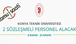 Konya Teknik Üniversitesi 2 Sözleşmeli Personel Alımı