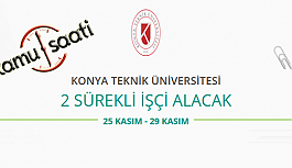 Konya Teknik Üniversitesi 2 Sürekli Sözleşmeli Personel Alımı