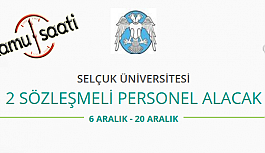 Konya Selçuk Üniversitesi 2 Sözleşmeli Personel Alımı Yapacak