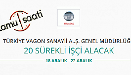 TÜVASAŞ Türkiye Vagon Sanayii A.ş. Genel Müdürlüğü 20 İşçi Personel Alımı
