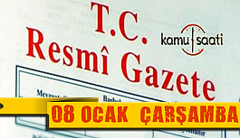 08 Ocak 2020 Çarşamba TC Resmi Gazete Kararları