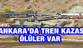 Ankara'da iki tren kafa kafaya çarpıştı: 2 ölü