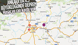 Ankara'nın Kalecik ilçesinde 4,5 büyüklüğünde deprem meydana geldi