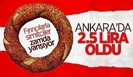 Ankara'da simit fiyatı 2,50 liraya çıktı