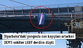 Diyarbakır'daki yangında can kayıpları artarken DEM'li vekiller LGBT derdine düştü