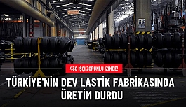 Türkiye'nin dev lastik fabrikasında üretim durdu