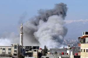 Suriye'de Sivil Yerleşim Yerlerine Varil Bombalı Saldırı