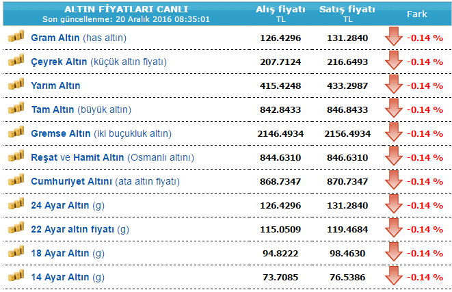 Altin Fiyatları