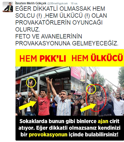 Melih Gökçek Tweet