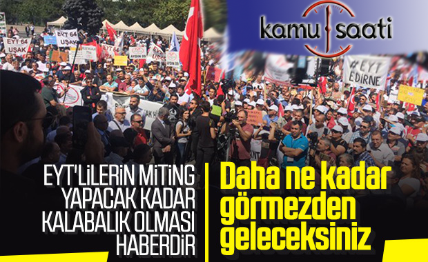 EYT'liler Ankara'da miting düzenledi